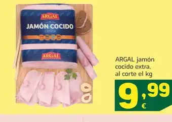 HiperDino ARGAL jamón cocido extra, al corte el kg oferta