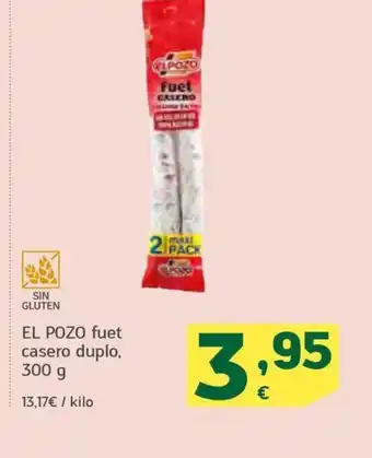 HiperDino EL POZO fuet casero duplo, 300 g oferta