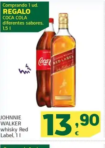 HiperDino JOHNNIE WALKER whisky Red Label, 11 oferta