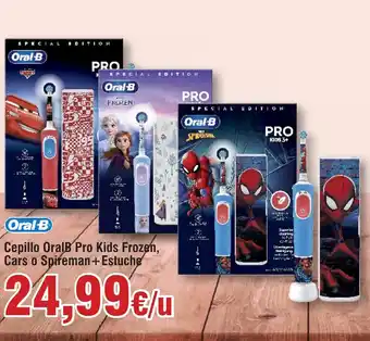FROIZ Cepillo OralB Pro Kids Frozen, Cars o Spireman+Estuche oferta