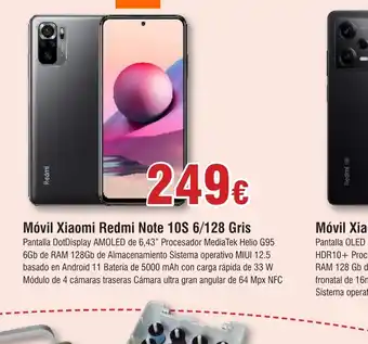 FROIZ Móvil Xiaomi Redmi Note 10S 6/128 Gris oferta