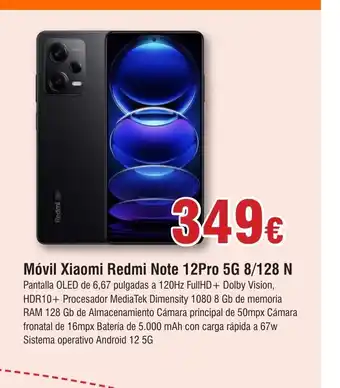 FROIZ Móvil Xiaomi Redmi Note 12Pro 5G 8/128 N oferta