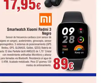 FROIZ Smartwatch Xiaomi Redmi 3 Negro oferta