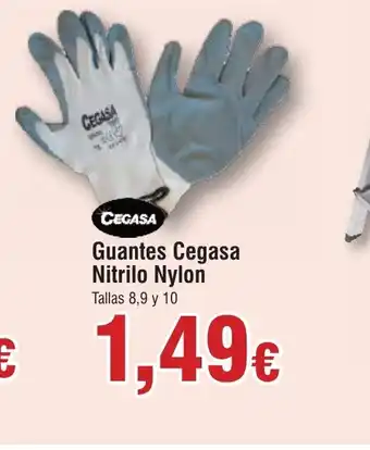 FROIZ Guantes Cegasa Nitrilo Nylon oferta