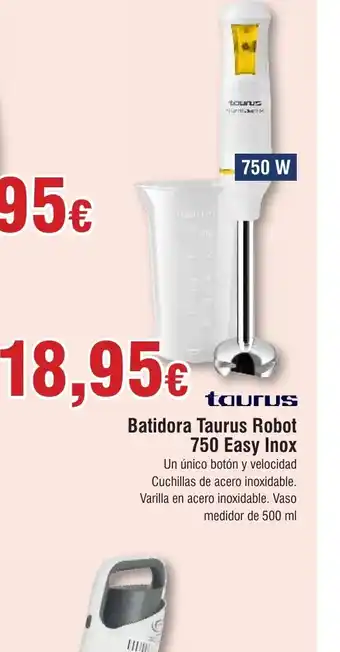FROIZ Batidora Taurus Robot 750 Easy Inox oferta