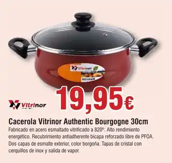 FROIZ Cacerola Vitrinor Authentic Bourgogne 30cm oferta