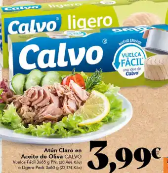Gadis Atún Claro en Aceite de Oliva CALVO oferta