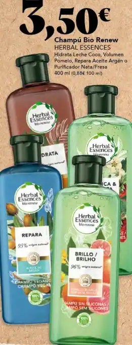 Gadis Champú Bio Renew HERBAL ESSENCES oferta