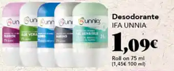 Gadis Desodorante IFA UNNIA oferta