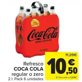 Carrefour Refresco COCA COLA regular o zero oferta