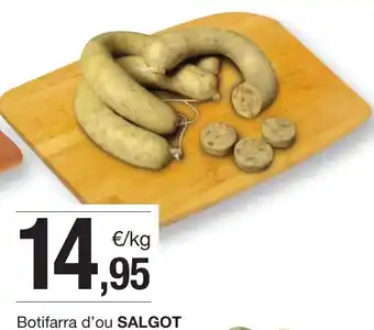 BonpreuEsclat Botifarra d'ou SALGOT oferta