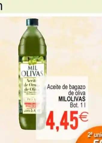 Aceite de bagazo de oliva MILOLIVAS