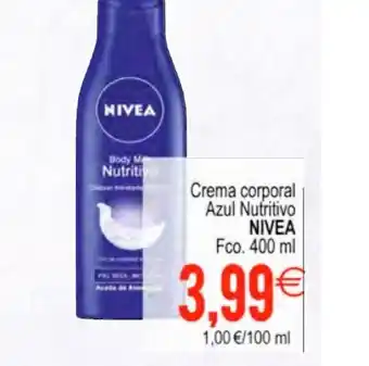 Plenus Supermercados Crema corporal Azul Nutritivo NIVEA oferta