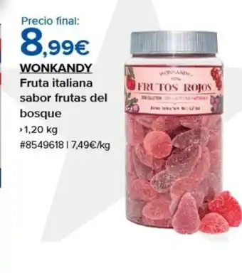 Costco WONKANDY Fruta italiana sabor frutas del bosque oferta