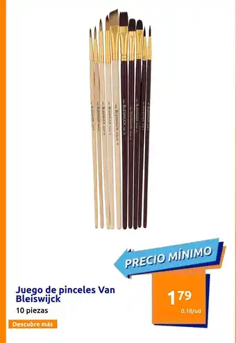 Action Juego de pinceles Van Bleiswijck oferta