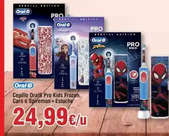 FROIZ Cepillo OralB Pro Kids Frozen, Cars o Spireman+Estuche oferta