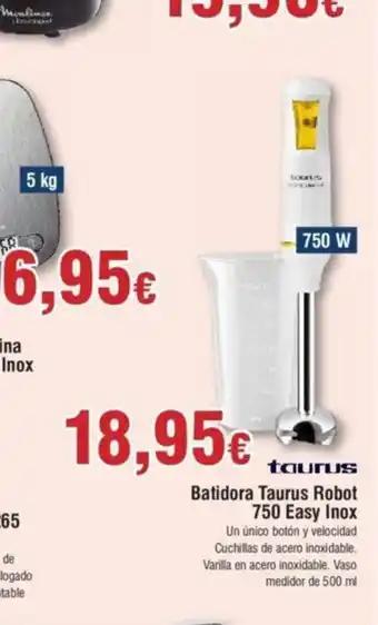 FROIZ Batidora Taurus Robot 750 Easy Inox oferta