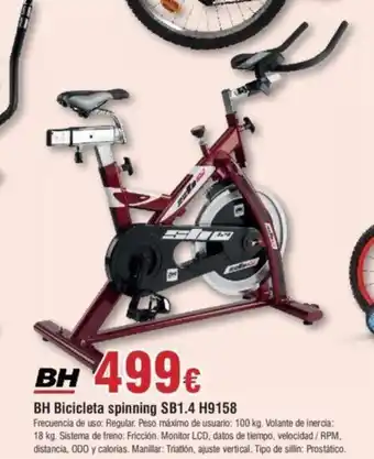 FROIZ BH Bicicleta spinning SB1.4 H9158 oferta