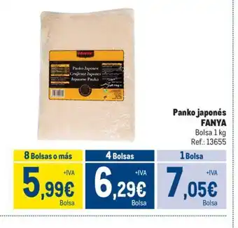 Makro Panko japonés FANYA oferta