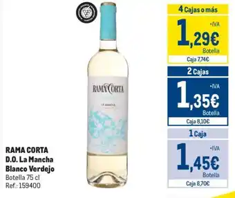 Makro RAMA CORTA D.O.La Mancha Blanco Verdejo oferta