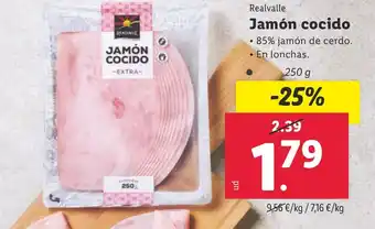 Lidl Jamón cocido oferta