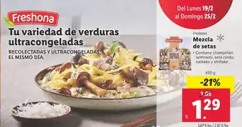 Lidl Mezcla de setas oferta