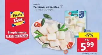 Lidl Porciones de bacalao oferta