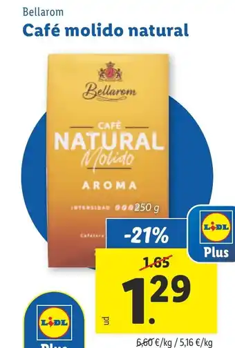Lidl Café molido natural oferta