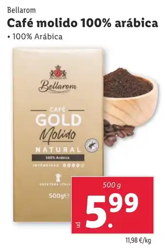Lidl Café molido 100% arábica oferta