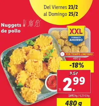Lidl Nuggets de pollo oferta