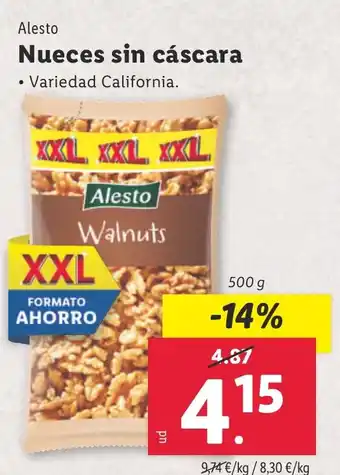 Lidl Nueces sin cáscara oferta