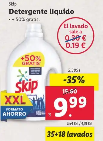 Lidl Detergente líquido oferta