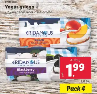 Lidl Yogur griego oferta