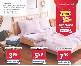 Lidl Sábana bajera de punto oferta