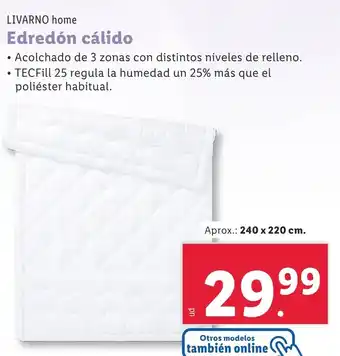 Lidl Edredón cálido oferta