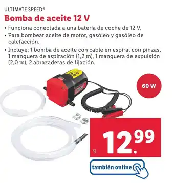 Lidl Bomba de aceite 12 V oferta