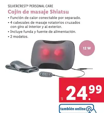 Lidl Cojín de masaje Shiatsu oferta