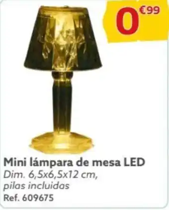 GiFi Mini lámpara de mesa LED Dim. 6,5x6,5x12 cm, oferta