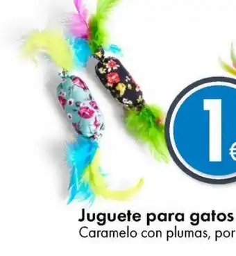 TEDi Juguete para gatos Caramelo con plumas, por oferta