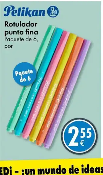 TEDi Rotulador punta fina Paquete de 6, por oferta