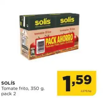 Alimerka SOLÍS Tomate frito, 350 g. pack 2 oferta