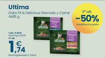 Clarel Ultima Gato Fit & Delicious Pescado y Carne oferta