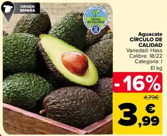 Carrefour Aguacate CÍRCULO DE CALIDAD oferta