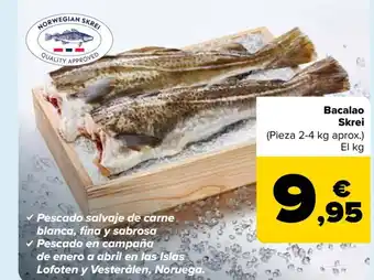 Carrefour Bacalao Skrei oferta