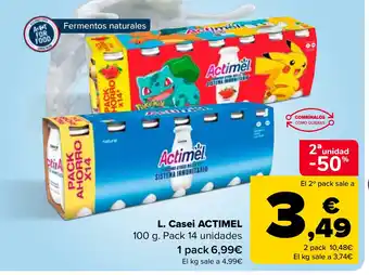 Carrefour L. Casei ACTIMEL 100 g oferta