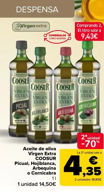 Carrefour Aceite de oliva Virgen Extra COOSUR oferta