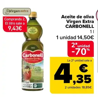 Carrefour Aceite de oliva Virgen Extra CARBONELL oferta