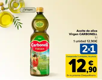 Carrefour Aceite de oliva Virgen CARBONELL oferta