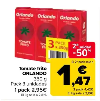 Carrefour Tomate frito ORLANDO 350 g oferta