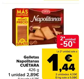 Carrefour Galletas Napolitanas CUÉTARA oferta